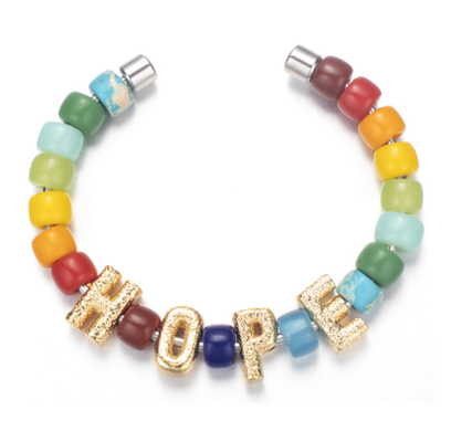 brazaletes moldeados hechos a mano del 18.5cm, pulsera de acero inoxidable de las gotas del Forte multicolora