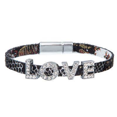 pulsera de cuero hecha a mano del 18.5cm