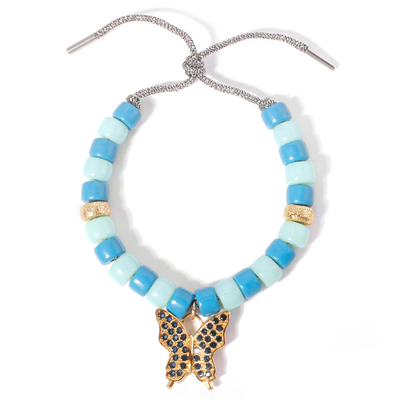 El leopardo Dot Stone Forte Beads Bracelet, leopardo multi del Zircon goteó la pulsera