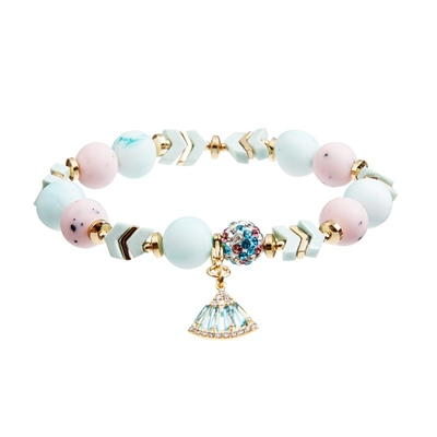Pulseras elásticas del encanto del OEM, 7,25&quot; pulseras de la gota del silicón