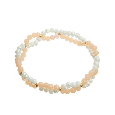 Crystal Beaded Bracelet Elegant Seed de múltiples capas para el desgaste diario