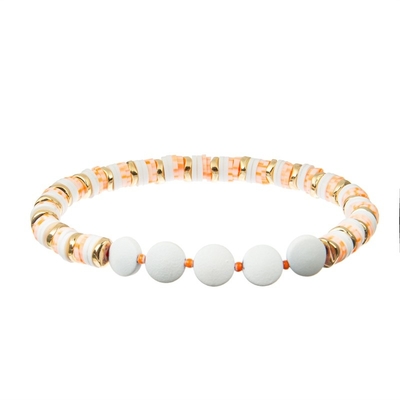 La forma Heishi de la píldora gotea la pulsera