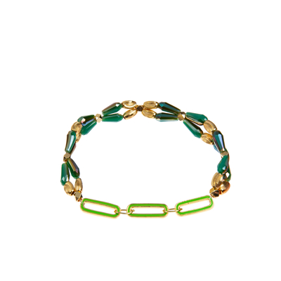 Lágrima Crystal Handmade Beads Bracelets Weaved para las colecciones de la Navidad
