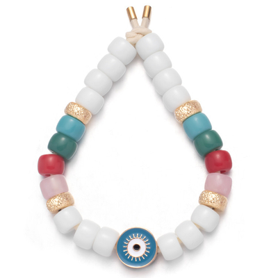Ajustables elásticos de la pulsera de Eve Eyes Enamel Forte Beads con 2.0m m agrandan el agujero