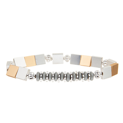 Brazaletes naturales de la piedra preciosa del cuadrado que curan la joyería de piedra de las mujeres de las pulseras de la gota
