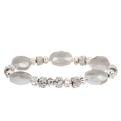Encante la pulsera suave del diamante artificial de la cerámica de la resina plástica con 5 gotas talladas