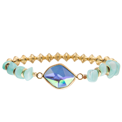La grava hecha a mano gotea las pulseras con el girocompás formó las colocaciones de cobre talló el cristal