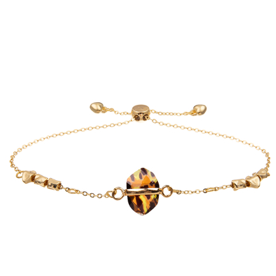 Pulsera de la alambrada del Zircon del brazalete del encanto de la forma de la estrella con el cristal tallado plateado oro