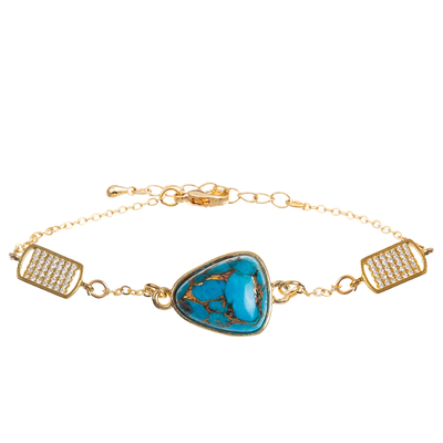 Pulsera hecha a mano de la alambrada con rectángulo/Sakura/la estrella/el colgante del Zircon
