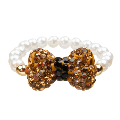 Sistema hecho a mano de las pulseras de las gotas de la corbata de lazo preciosa