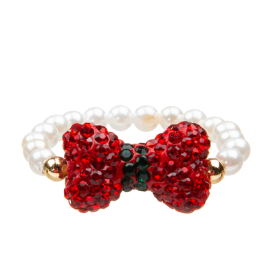 Sistema hecho a mano de las pulseras de las gotas de la corbata de lazo preciosa