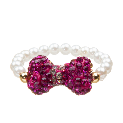 Sistema hecho a mano de las pulseras de las gotas de la corbata de lazo preciosa