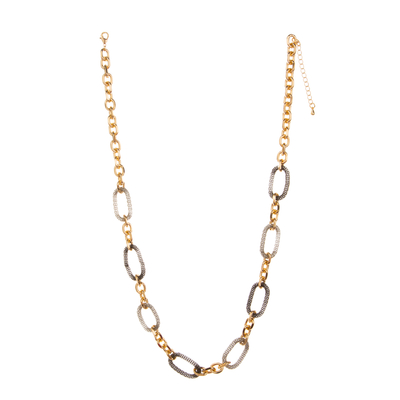 Collar dorado colorido de la alambrada del encanto 14K de la O-cadena para las mujeres
