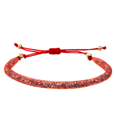 Cordón colorido que teje las pulseras hechas a mano talladas de las gotas de la piedra preciosa