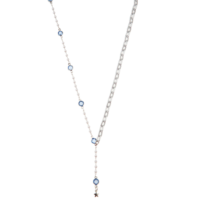 Piedra preciosa dorada moldeada multicolora de la alambrada 14K/collar pendiente de la perla/de la turquesa