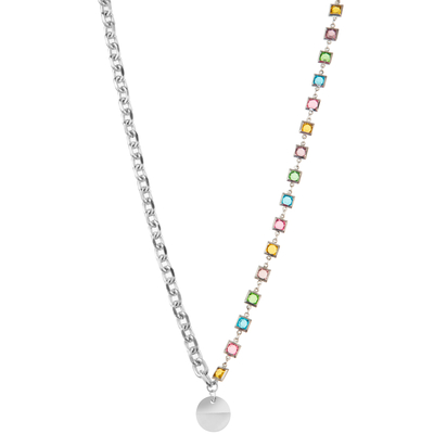Piedra preciosa dorada moldeada multicolora de la alambrada 14K/collar pendiente de la perla/de la turquesa
