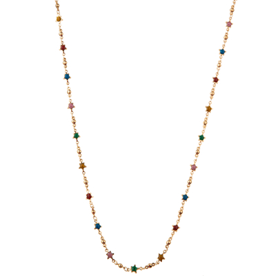 Collar dorado moldeado multicolor de la alambrada 14K con la mariposa/la flor/el corazón/el colgante de Shell/de la estrella