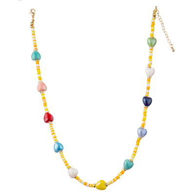 Collar dorado moldeado multicolor de la alambrada 14K con la mariposa/la flor/el corazón/el colgante de Shell/de la estrella