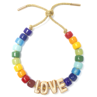 pulsera moldeada de la piedra natural grande del agujero en la joyería del multicolor DIY para la primavera y el verano