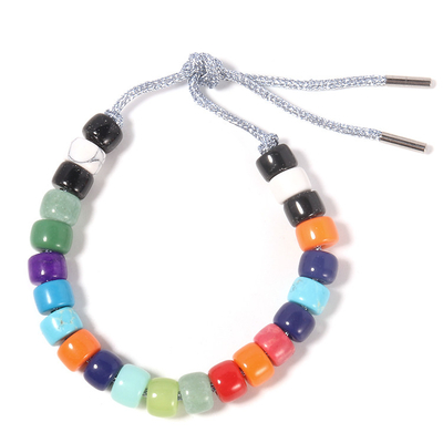 Colores multi de cristal de Crystal Forte Beads Bracelet In para el estilo personal de Desigy DIY en corchete ajustable