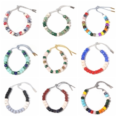 Pulsera de las gotas del Forte de la joyería del kc, blancas de los E.E.U.U. y azules pulseras moldeadas rojas