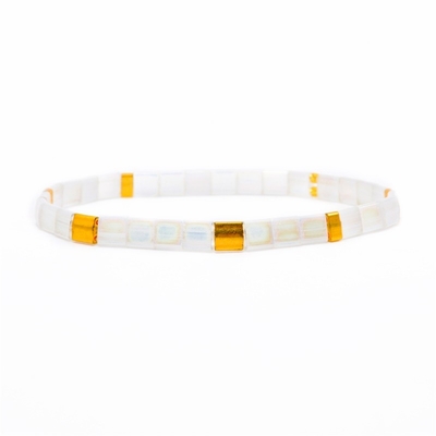 Regalo del compromiso de las pulseras de las gotas de la ronda de Tila del color de la perla para las mujeres