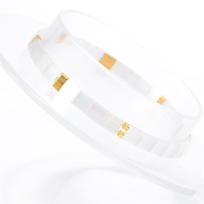 Regalo del compromiso de las pulseras de las gotas de la ronda de Tila del color de la perla para las mujeres