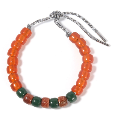 el Forte rojo y verde del regalo de Chirstmas de la joyería de la moda de la mezcla del color del vidrio gotea la pulsera