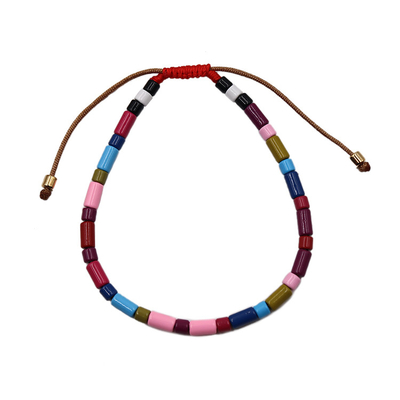 Pulseras mezcladas de la teja de Tila del color, pulseras moldeadas de la secuencia del esmalte