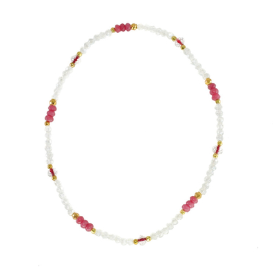 Regalo de días de fiesta de cristal Handcrafted de Crystal Multicolor Beaded Necklace For