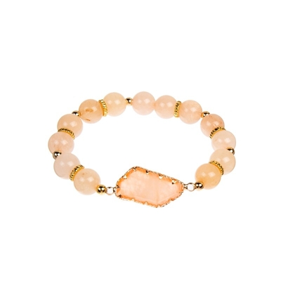 El kc handcrafted el regalo moldeado elástico anaranjado de la pulsera para la mamá