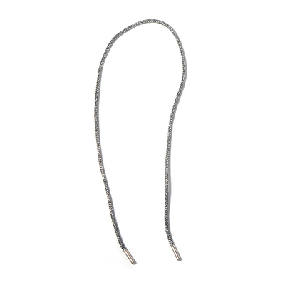 Hecho a mano de nylon del cordón los 84cm de la joyería del kc del collar libre del níquel tejido