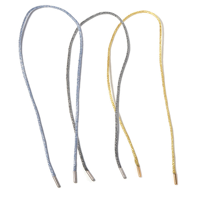 Hecho a mano de nylon del cordón los 84cm de la joyería del kc del collar libre del níquel tejido