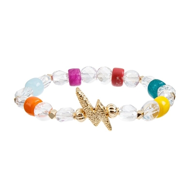 El elemento multi Crystal Bracelets elástico, mulit colorea las pulseras de la gota de la amistad