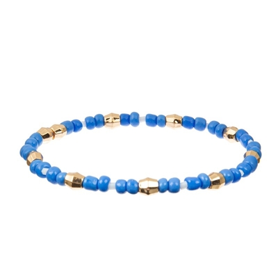 Gotas elásticas ajustables del espaciador de Crystal Bracelets With Gold Tube