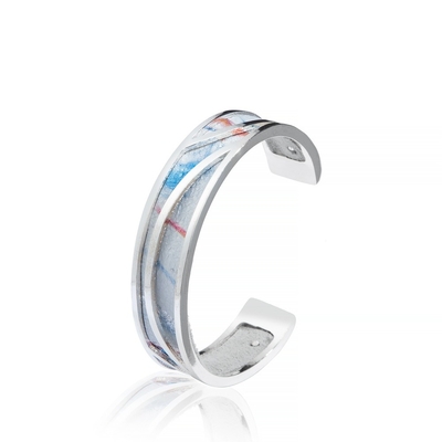Pulsera plateada de plata del puño del modelo multi LBR051 para el diseño personal de DIY