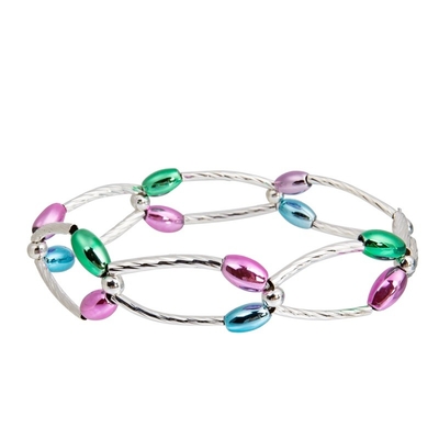 Kc Crystal Bracelets elástico, pulseras retras del brazalete del estiramiento de la personalidad