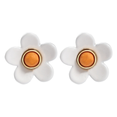 Pendientes 5g/Pair del esmalte de la flor del ODM del OEM coloridos para las mujeres