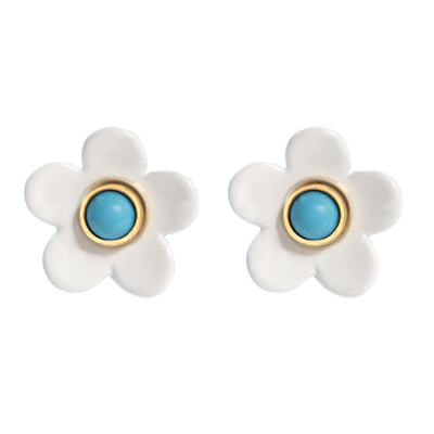Pendientes 5g/Pair del esmalte de la flor del ODM del OEM coloridos para las mujeres