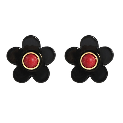 Pendientes 5g/Pair del esmalte de la flor del ODM del OEM coloridos para las mujeres