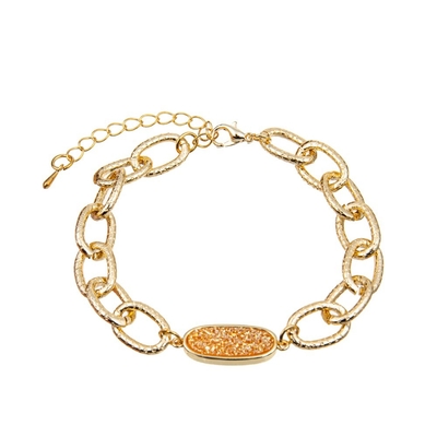 Pulsera multicolora 15g de la gota de Druzy de la resina con la cadena de la extensión de medida adaptable