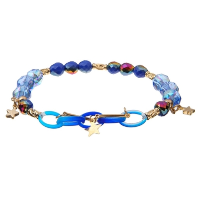 Pendiente hecha a mano de las pulseras de las gotas de los imanes de cobre amarillo del Zircon del oro de la resina