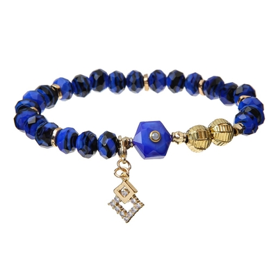 La estrella de la chispa de Chritmas encanta las pulseras hechas a mano elásticas de las gotas del parche de la aleación
