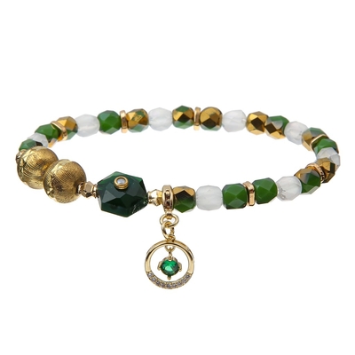La estrella de la chispa de Chritmas encanta las pulseras hechas a mano elásticas de las gotas del parche de la aleación