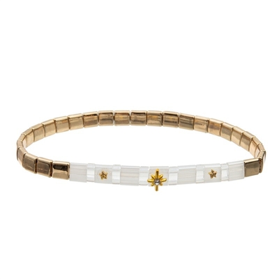 La amistad única atrae la riqueza Lucky Handcraft Beads Tila Bracelets fijó para la señora