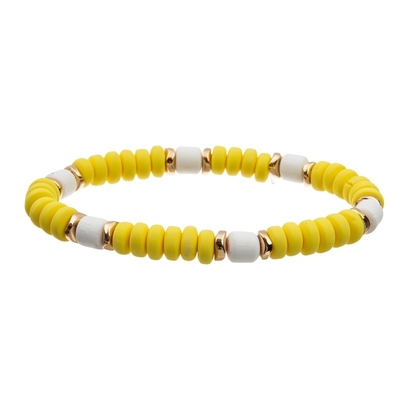 El arte de oro geométrico de la mano del tubo del metal gotea la pulsera Crystal Set amarillo