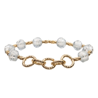 Color oro diario de la joyería de la pulsera de cuero hecha a mano de Boho de la capa doble