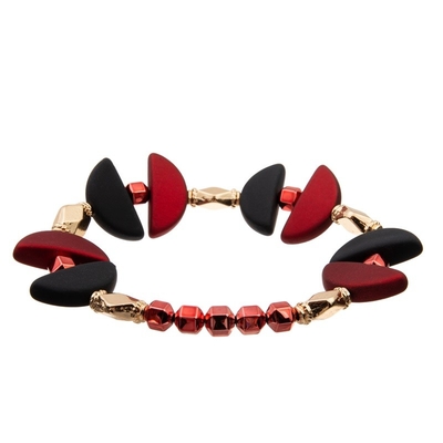Color negro adaptable de cuero auténtico de la pulsera de múltiples capas del arte de la mano