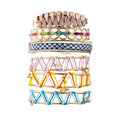 Mano - pulseras metálicas tejidas del puño del cuero del color para la muchacha de las mujeres
