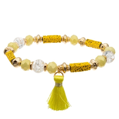 Corchete de cuero de Crystal Bead Bracelet With Magnetic del abrigo para la muchacha
